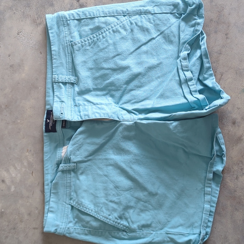 American Eagle Aqua Blue Shorts